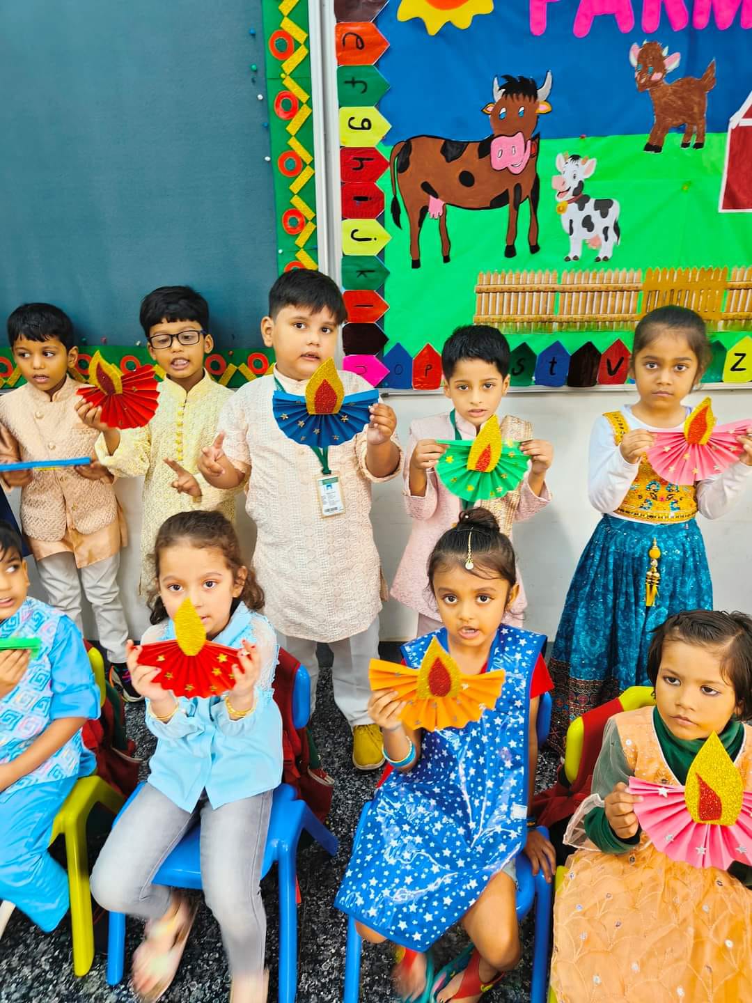 Tiny tots celebrating Diwali 